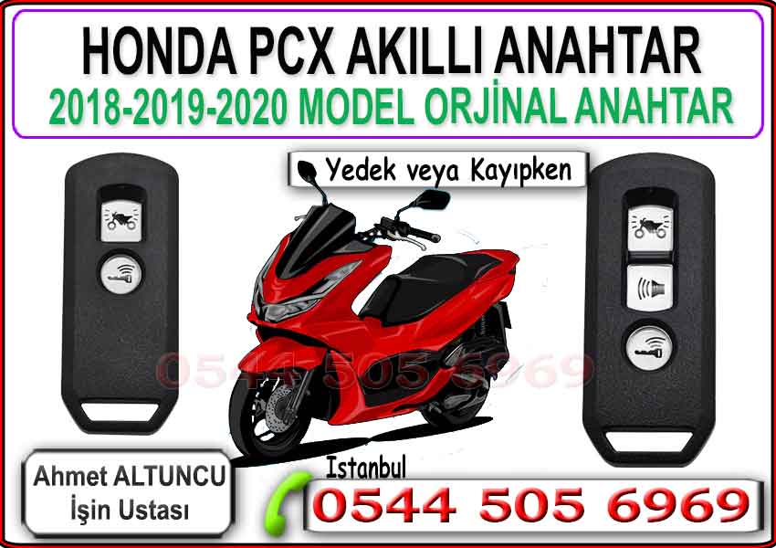 Honda pcx anahtarı yedek ve kayıp orjinal anahtar yapımı, kodlama yedekleme 