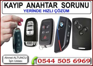 Kayıp araba anahtarı için yerinde oto anahtar yapımı