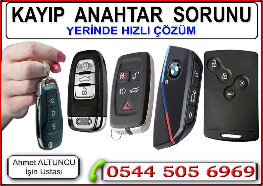 Kayıp araba anahtarı için yerinde oto anahtar yapımı