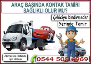 Kontak sıkıştı anahtar dönmüyor tamiri araç başında 