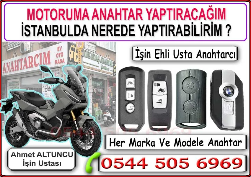 Motosiklet Anahtarı 2 motor anahtarı nerede yapılır çilingir hizmeti