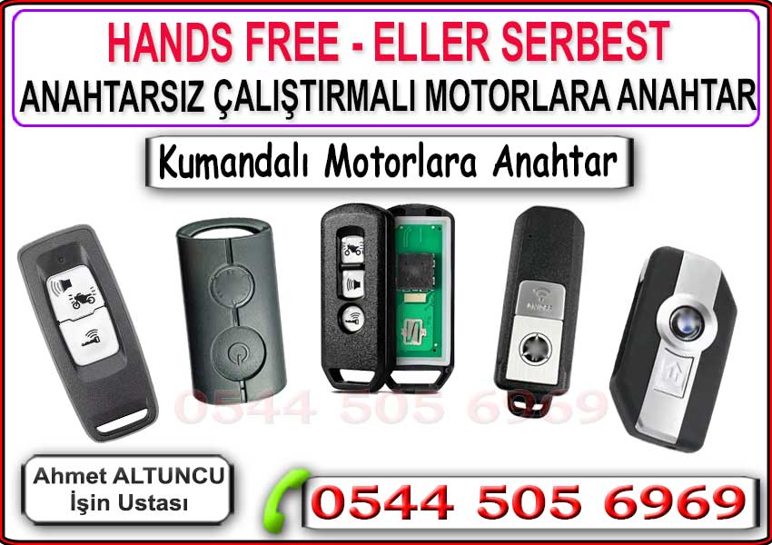 motosiklet kumanda yedekleme ve anahtar yapımı