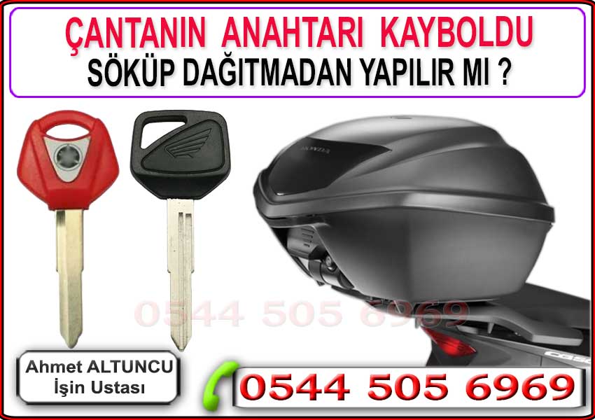 motosiklet çanta anahtarı yapımı ve yedek anahtar hizmeti