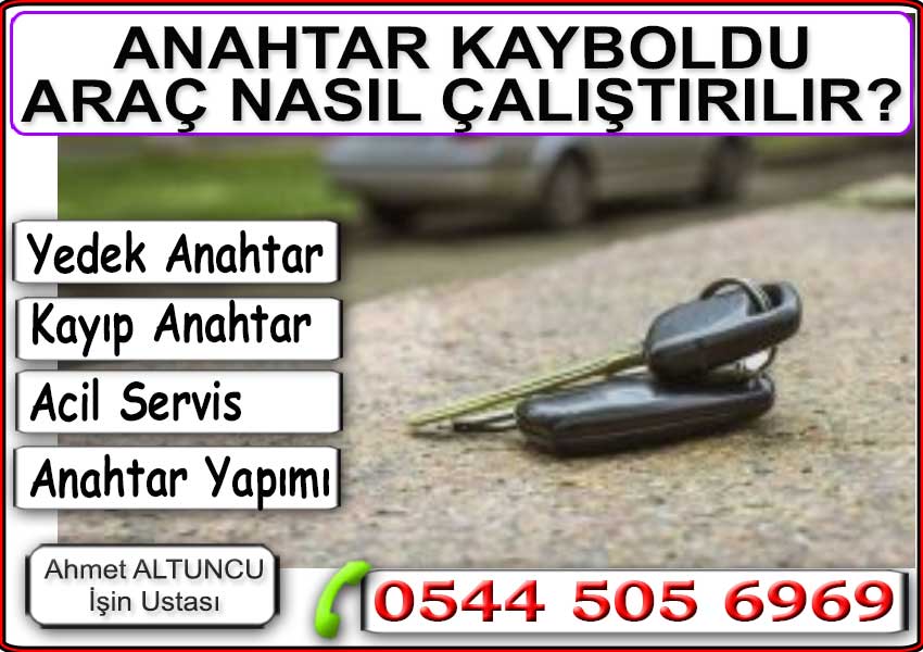 oto anahtar kayboldu ne yapilir