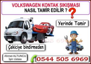 Volkswagen araçlarda kontak sıkışması nasıl tamir edilir, kontak göbeği ve anahtar arızası çözüm yöntemleri