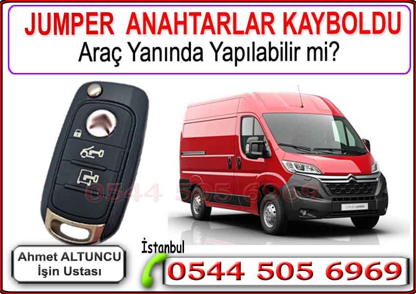 Jumper kayıp anahtar yapımı araç başında , yerinde yapılabilir