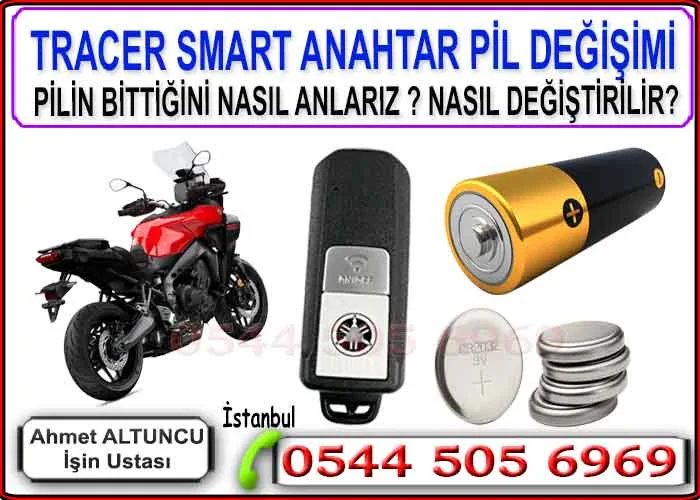 Yamaha Tracer Anahtar Yapımı 40 Yamaha tracer anahtari pil değişimi nasıl yapılır?