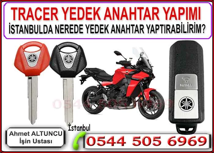 Yamaha Tracer Anahtar Yapımı 37 Yamaha tracer anahtarı yedek ve kayıp anahtar yapımı